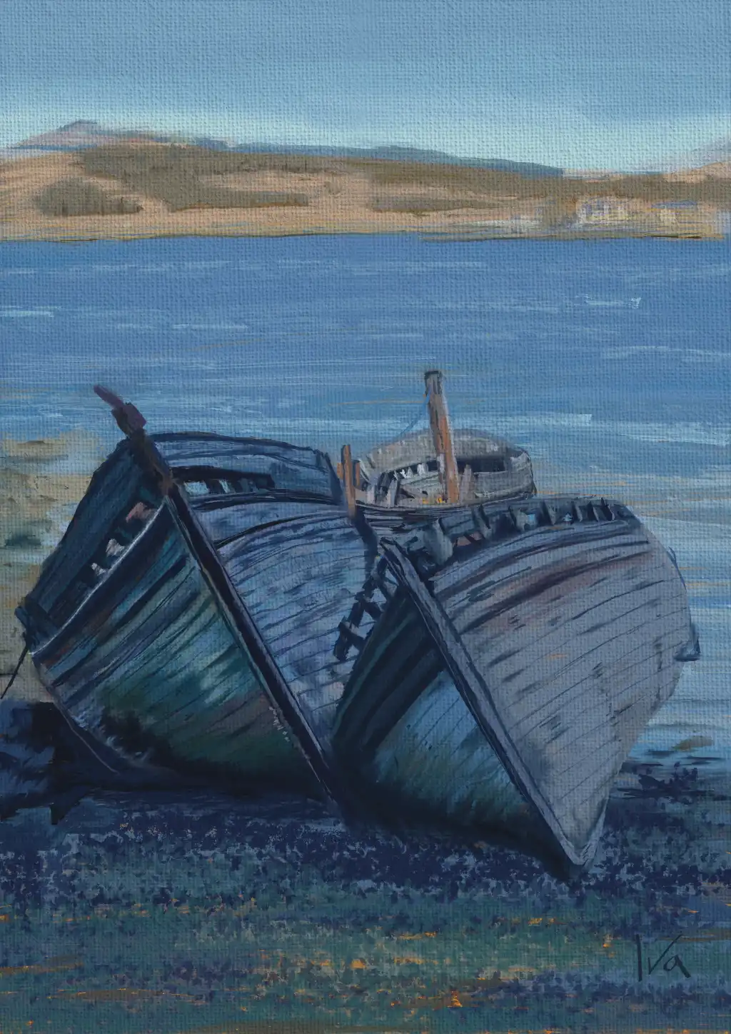 Salen boats on the Isle of Mull